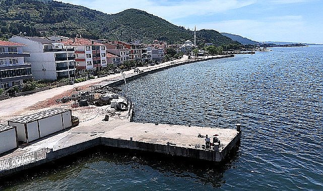 Ulaşlı'daki dalga kırıcı set, taşkın riskini önleyecek