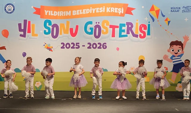Yıldırım'da miniklerin mezuniyet coşkusu