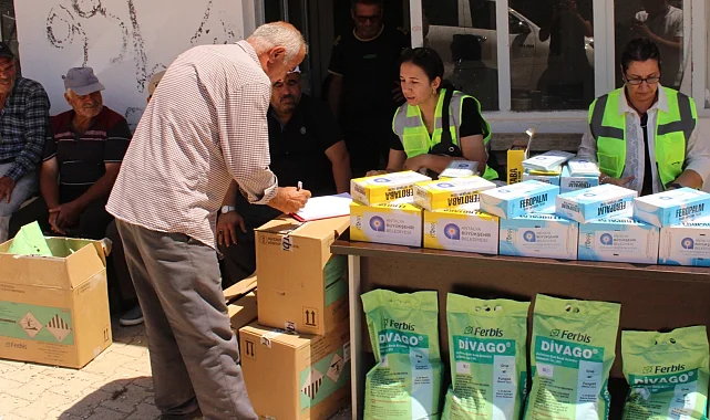 Antalya'da sel mağduru üreticilere destek