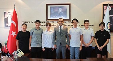Denizlili LGS şampiyonları Başkan Çavuşoğlu'yla buluştu