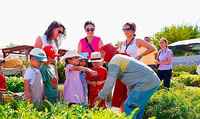 Didim Belediyesi Tarım Parkı'nda Minikler Hasat Deneyimi Yaşadı