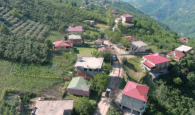 Ordu'da Belenyurt'a içme suyu hattı