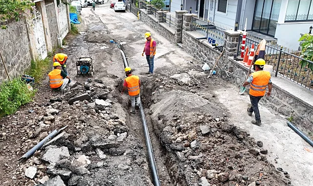 Trabzon Ortahisar'da Kireçhane ve Beştaş'a yeni içme suyu hattı