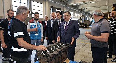 Trabzon'da Başkan Genç personelle Bulak Yerleşkesi'nde buluştu