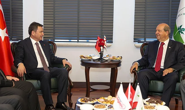 Başkan Erkan Aydın, Ersin Tatar'ı ağırladı
