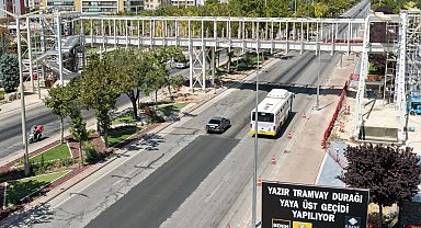 Konya'da o yaya üst geçidinin yapımı son aşamaya geldi