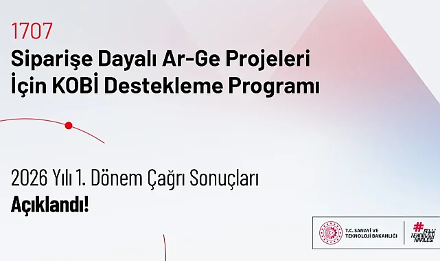 TÜBİTAK 1707 programında 2026 yılı ilk dönem sonuçları açıklandı