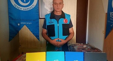 Edirne Yesevi Hareketi'nden öğrencilere çanta ve kırtasiye desteği