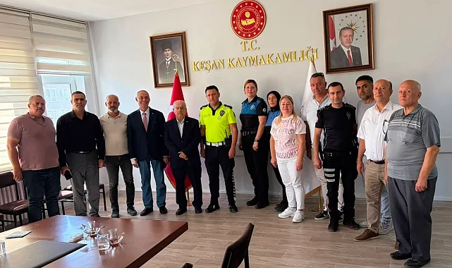 Keşan'da mahalle muhtarlarından 'emniyet'li istişare
