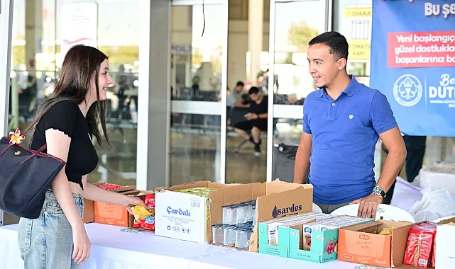 Manisa'da öğrencilere hoş geldin karşılaması